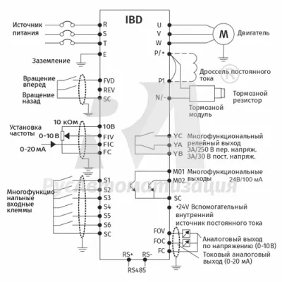 Схема подключения IBD284U43B фото