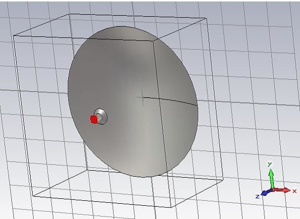 Модель параболической антенны и ДНА, выполненные в программе-симуляторе