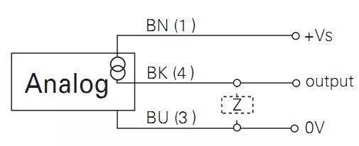 Схема подключения Baumer 50 аналоговый
