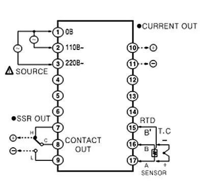 Температурные контроллеры Autonics T3H с ПИД-регулятором