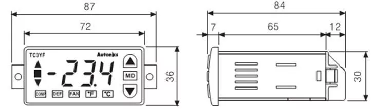 Цифровой термоконтроллер Autonics TC3YF