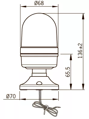 Светодиодная сигнальная лампа MS66
