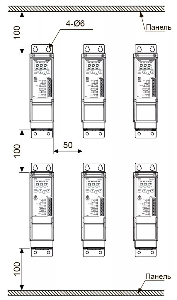 Компактные тиристорные регуляторы мощности серии SPR1 со светодиодным дисплеем