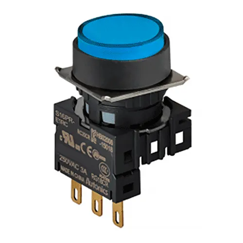 Кнопка круглая S16PR-E1BC