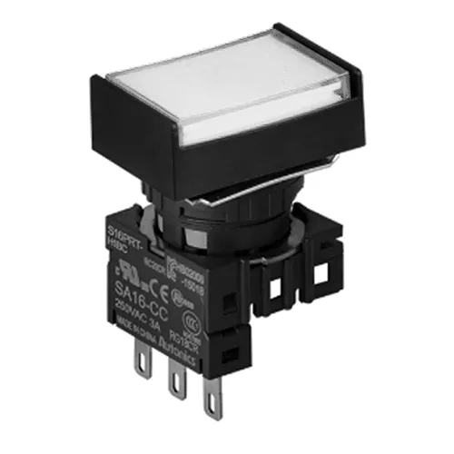 Кнопка прямоугольная S16PRT-H3WC24