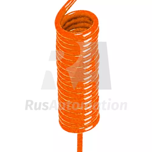 Спиральная пневматическая трубка оранжевая UL-08050-OR-5M-D42-E100-F100