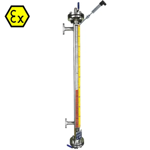 Байпасный уровнемер магнитный ILL-BM-BX16-0500-N1-030-50/50-FB-T1-VC(C22)-SG/PHEC