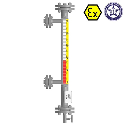 Индикатор уровня магнитный ILL-BM-BX16-2000-N3-052-50/50-FB-A321-T2-BC