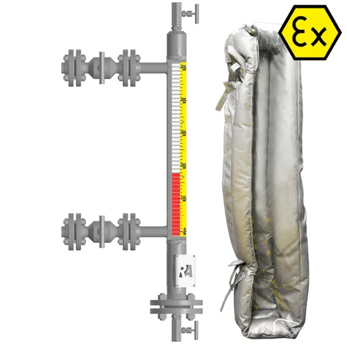 Индикатор уровня магнитный ILL-BM-BX16-0900-N2-133-FB-T2-BC-TS(-50/80/-60/60)