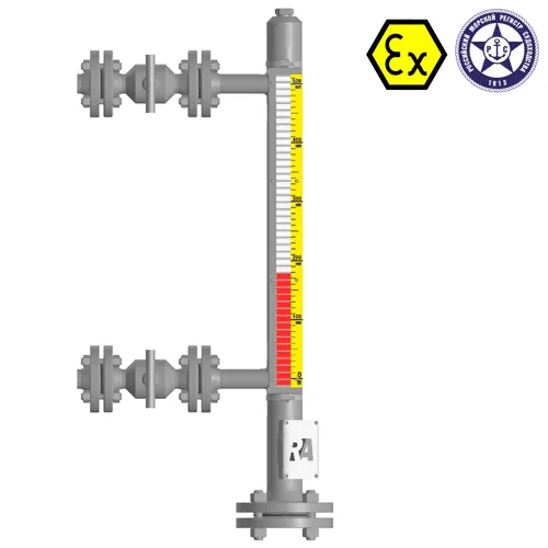 Индикатор уровня магнитный ILL-BM-BX40-1000-N1-103-FB-T2-BC