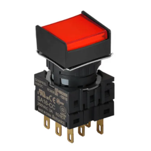 Кнопка квадратная S16PRS-H2R3C