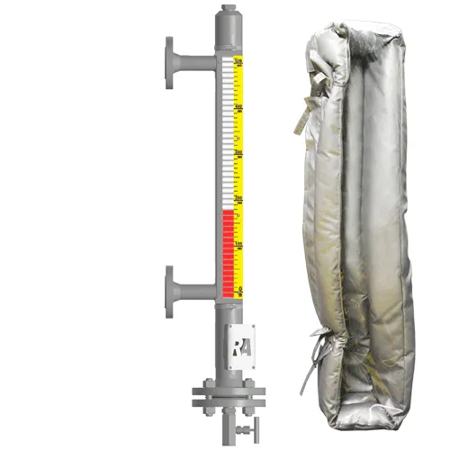 Индикатор уровня магнитный ILL-BM-B40-1800-N3-110-FB-T1-BC-TH(0/80/-48/40)