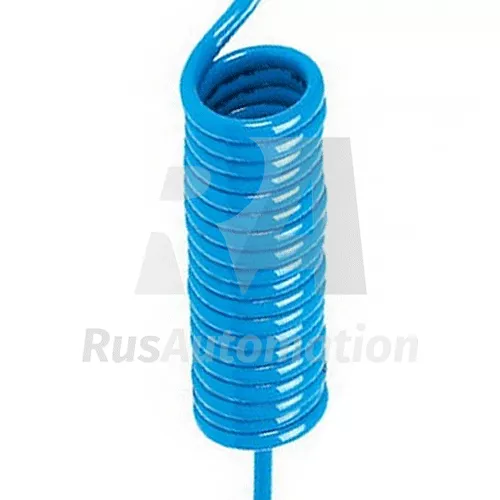 Спиральная пневматическая трубка синяя UL-08050-BU-3M-D32-E100-F100