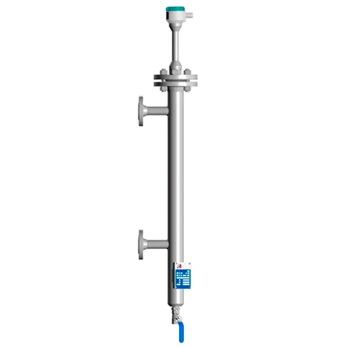 Уровнемерная колонка с рефлекс-радарным уровнемером CLL-FR-B40-1500-470-50/50-FB-VC(A321)-LM(NT-E-I-D2-D)