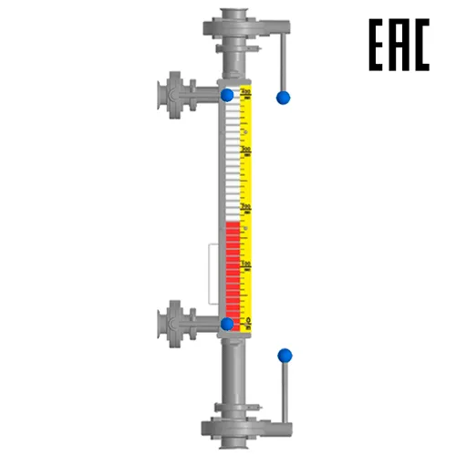 Индикатор уровня магнитный ILL-BM-H10-2500-N4-031-CL-BC