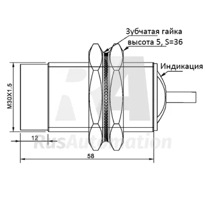 Габаритные размеры TDN30-15HC фото