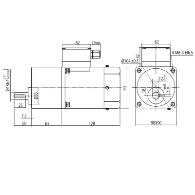 Габаритные размеры MC5IK60GU-S/S3TF 5GU120KB фото