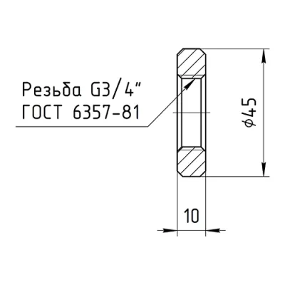 Габаритные размеры ВТ12x18н10тGT3/4-10 фото