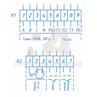 Схема подключения ШУН-ЧРП-11-2,2.Р-А-54 фото