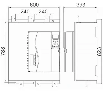 Габаритные размеры SSD700-500-Z-RU фото