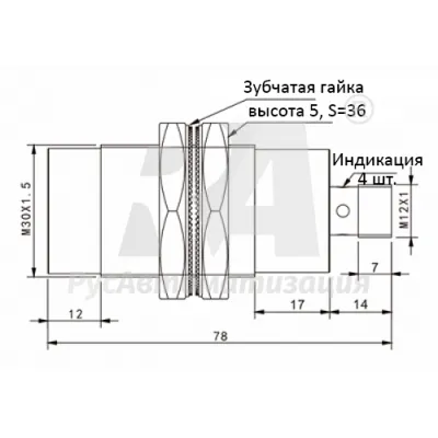 Габаритные размеры TRN30-15PO-E2 фото