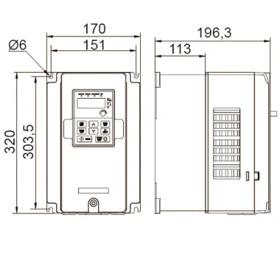 Габаритные размеры STV320U75N4 фото