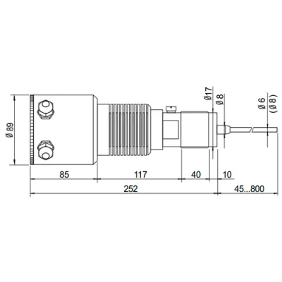 Габаритные размеры IL-FS700E-MA-HT130-L250 фото