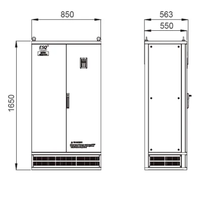 Габаритные размеры ESQ-500-4T4000G/4500P фото
