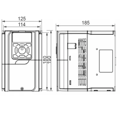 Габаритные размеры FD300-5K5G-4В фото