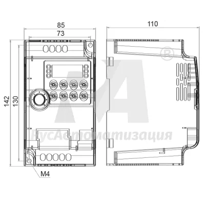 Габаритные размеры SPE751B43G фото