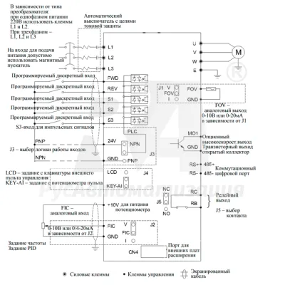 Схема подключения SPT20-751E21G  фото