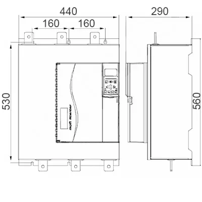 Габаритные размеры SSD700-320-Z-RU фото