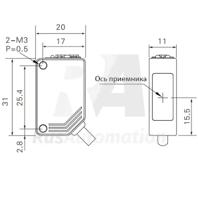 Габаритные размеры PTE-TM10AN фото