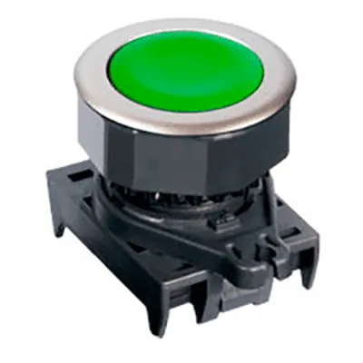 Кнопка круглая S3PFU-P3G GREEN(NO PRINTING) фото