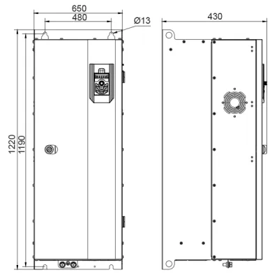 Габаритные размеры AD800-4T500-PU00CU0H фото