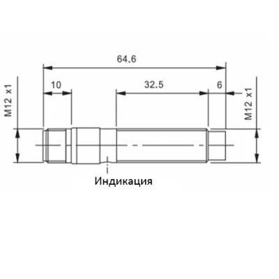 Габаритные размеры TPN12-08PR-E2 фото