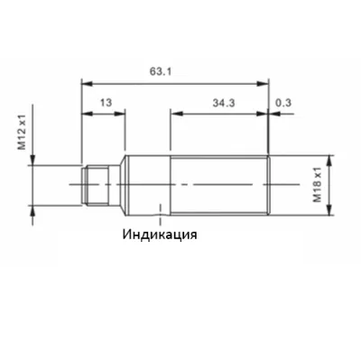 Габаритные размеры TPF18-05PR-E2 фото