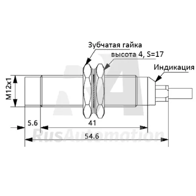 Габаритные размеры TRN12-04PC фото
