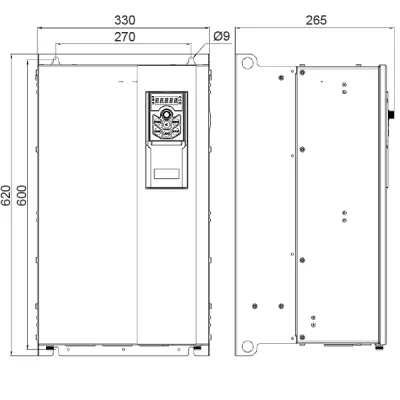 Габаритные размеры AD800P-4T110-PU0PCU0P фото