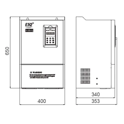 Габаритные размеры ESQ-500-7T1320G/1600P фото