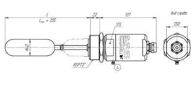 Габаритные размеры SLL-FS-NC-S-16-2-I-B1 фото