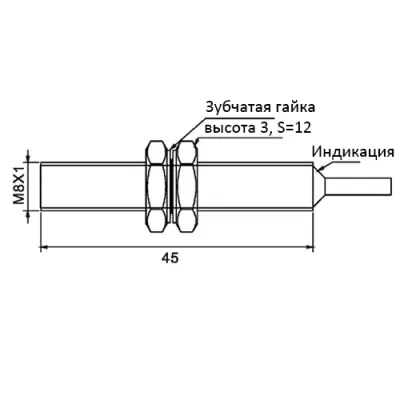 Габаритные размеры TDF08-02HC фото