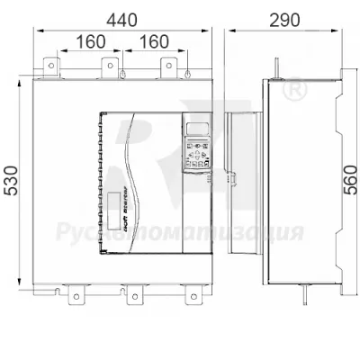 Габаритные размеры SSD700-250-Z-RU фото