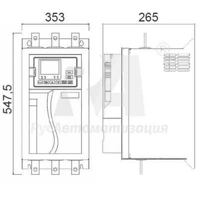 Габаритные размеры SSD660-700-Z-RU фото