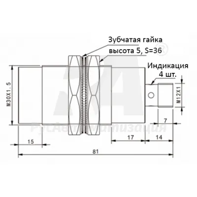 Габаритные размеры TYN30-40PC-E2 фото