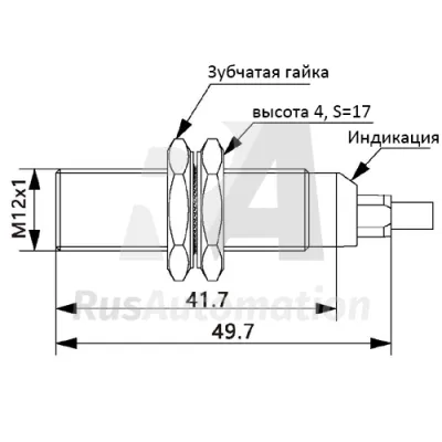 Габаритные размеры TRF12-02PC фото