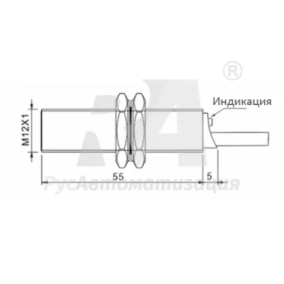 Габаритные размеры TGF12-02PO2 фото