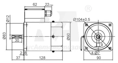 Габаритные размеры MC5IK60GU-S/S3TF фото