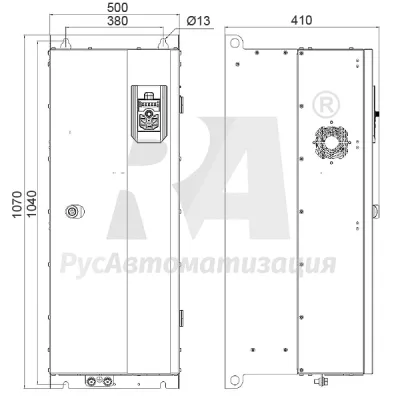 Габаритные размеры AD800P-4T355-PU0PCU0P фото