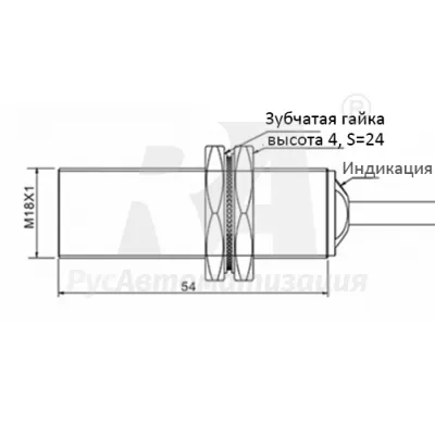 Габаритные размеры TYF18-12PC фото